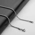 Rope chain Halsband Silver 4 mm/50 cm